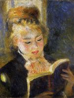 The reader young woman reading a book 1876